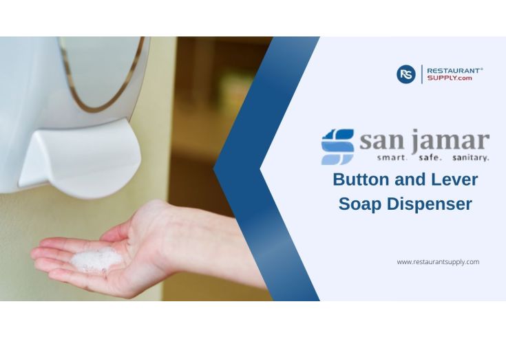 San Jamar Button and Lever Soap and Sanitizer Dispenser