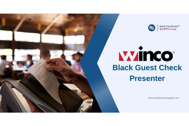 What is a Winco Black Guest Check Presenter?