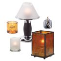 Restaurant Candles and Table Lamps
