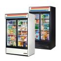 Merchandising Floor Model Glass Door Refrigerators / Coolers