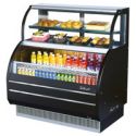Dual Service Curved Glass Merchandisers
