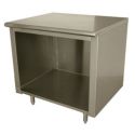 Enclosed Base Commercial Work Tables with Flat Top - Without Doors