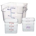 Square Clear Food Storage Containers and Lids