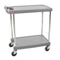 Two Shelf Plastic Bussing Carts and Transport Carts