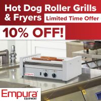 Empura Roller Grills And Fryers Promo