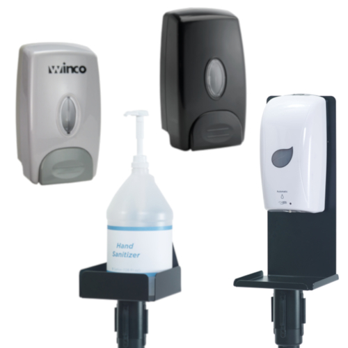 Winco Soap Dispensers / Sanitizer Dispensers and Accessories