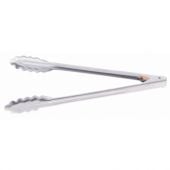 Edlund 4412HD 44 Series Heavy Duty Stainless Steel 12" Scalloped Tongs
