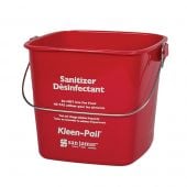 San Jamar KP97RD 3 Qt. Red Sanitizing Kleen-Pail