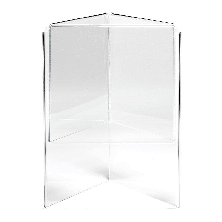 Clear Acrylic 3-sided Table Tent Lot of 12 5”W x 7”H 