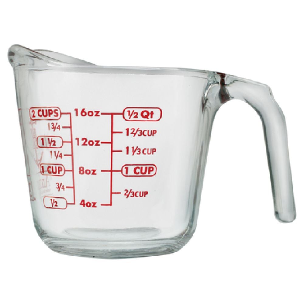 Anchor Hocking 8-ounce Triple Pour Measuring Cup, Clear, Set of 1