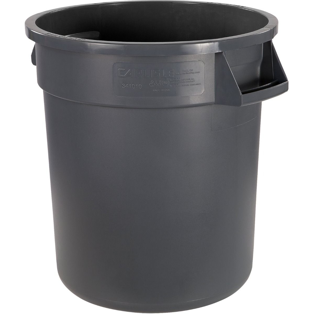 Carlisle 3410 Lid for Bronco Round Waste Container Gray 