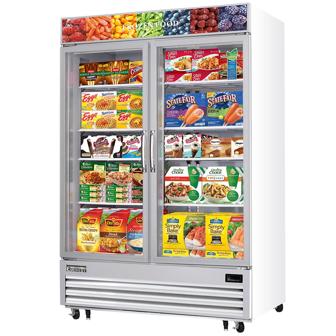 49-Cubic Feet Everest Refrigeration ESF2 49-5/8 Reach-in Freezer 2 Solid Doors 115v NSF