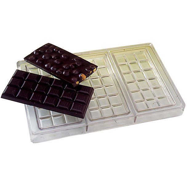 Implast 40g Square Bar Polycarbonate Chocolate Mould