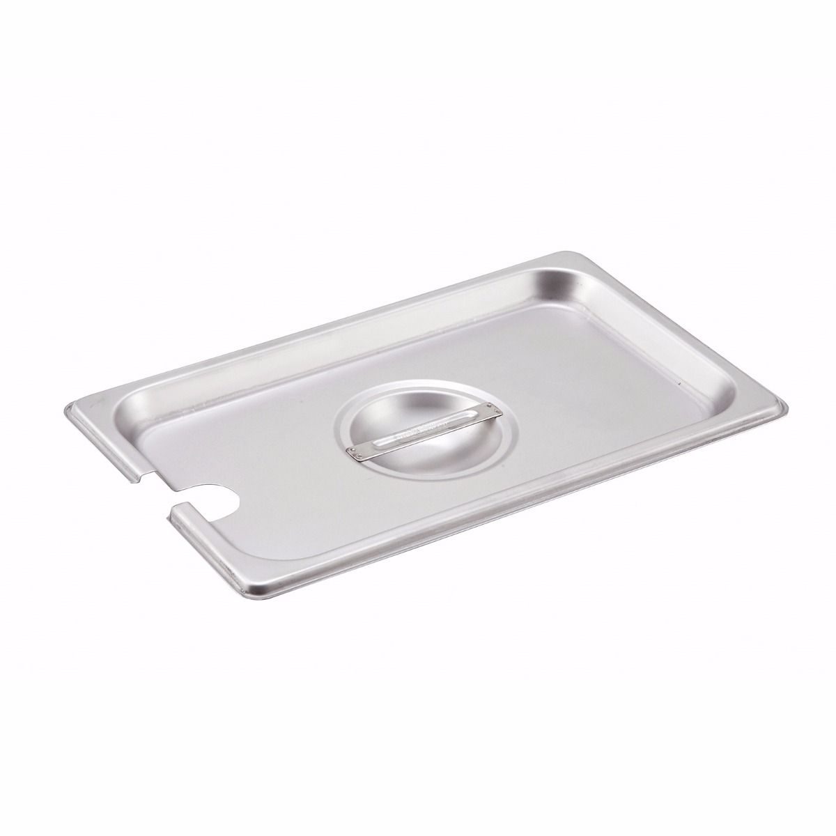 Full-Size Polycarbonate Food Pan Slotted Cover Winco SP7100C NSF 