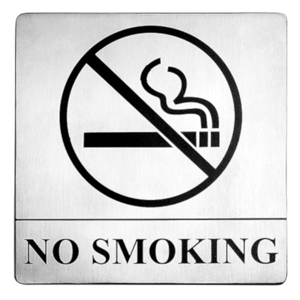 TT 3656 Jalite Photoluminescent Pack of 5 Table Top No Smoking Sign 