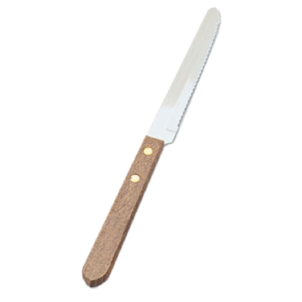 Vintage Steak Knives Stainless Steel With Wood Handles 7.75 