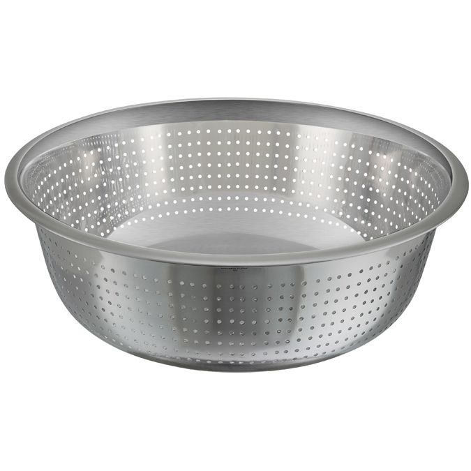 13-Inch Diameter Stainless Steel Chinese Colander with 2.5 mm Ho Winco CCOD-13S 
