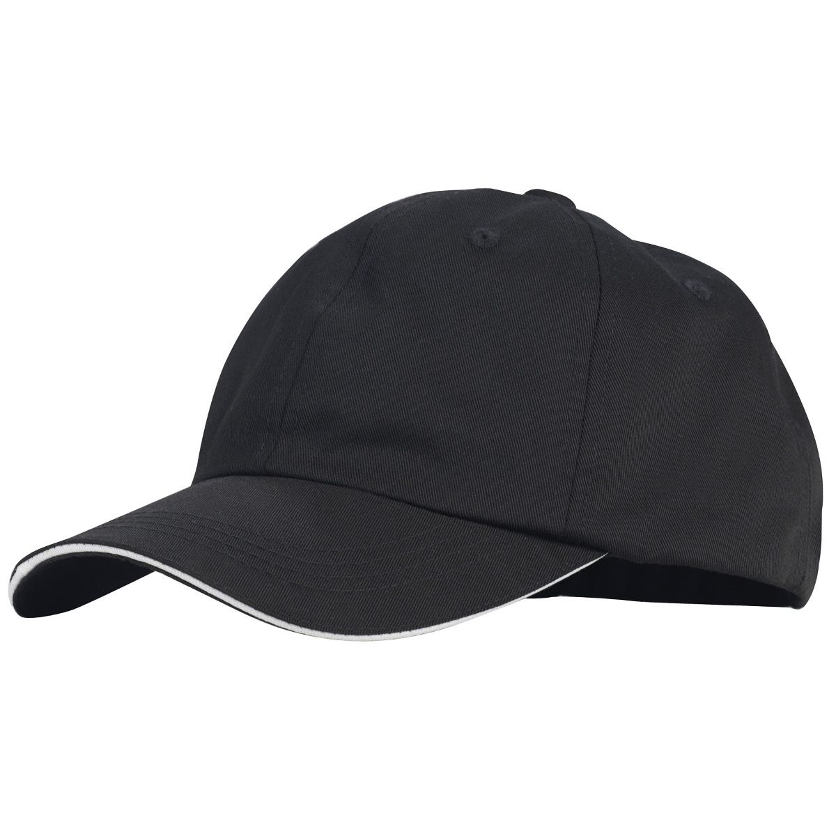 Black Polyester Cotton Chef Hat Adjustable Band Pleated 