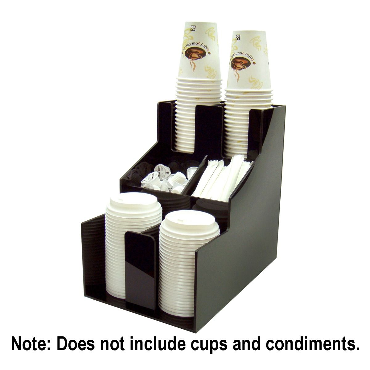 2 Stacks 3 Tiers Cup and Lid Organizer Winco CLSO-2T 