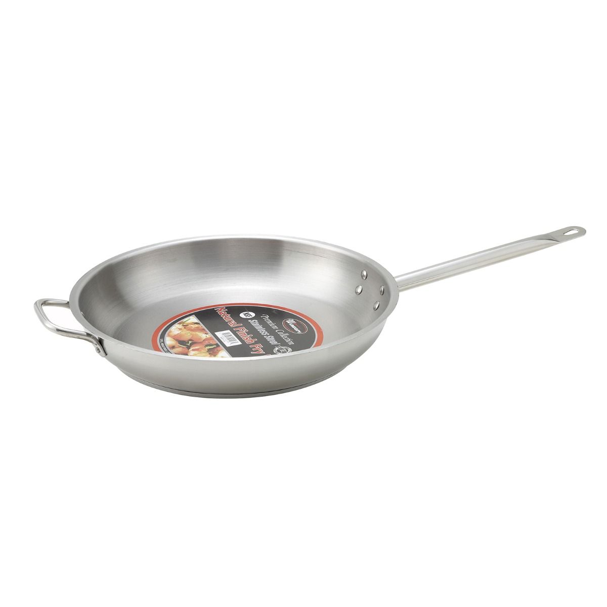 Winco - SSFP-14 - 14 in Stainless Steel Fry Pan
