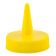Tablecraft 100TM Yellow Plastic Squeeze Bottle Tops for 38mm Dispensers