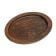 Tomlinson 1016236 Walnut Brown 11 3/4" x 9 1/4" Wood Oval Platter Underliner