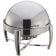 Winco 103B Virtuoso 6 Qt. Full Size Stainless Steel Round Chafer