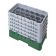 Cambro 10HS958119 Sherwood Green 10 Compartment Half Size Camrack Glass Rack w/ 5 Extenders
