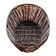 Tablecraft 1474 6" x 9" x 2 1/4" Brown Oval Polypropylene Handwoven Basket