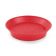Tablecraft 157510R 10-1/2" Red Plastic Polypropylene Round Diner Platter / Fast Food Basket with Base