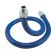 Dormont 1650BP48BX 48" Long 1/2" Inside Diameter Blue Hose Moveable Foodservice Gas Connector With Blue Antimicrobial PVC Coating