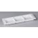 Gessner 1920WH 3 Compartment White Melamine Tray