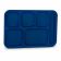 Vollrath 2015-104 14" x 10" Bright Blue Traex Polypropylene School Compartment Tray 