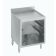 Krowne 21-GSB1 2100 Series 24" Stainless Steel Underbar Glass Rack Storage Cabinet With Drainboard Top, 5" Backsplash