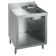 Krowne 21-GW2 2100 Series 24" Underbar Glass Washing Storage Cabinet With Sink, Deck Mount Faucet, Open Front