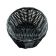 Tablecraft 2471 7" x 5" x 2" Black Polypropylene Cord Handwoven Oval Basket