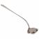 Tablecraft 2500 Chrome-Plated Stainless Steel 15" Punch Serving Ladle