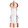 Chef Specialties 29186 7" Vanguard Rose Gold and Copper Accented Acrylic Salt Mill