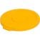 Carlisle 34101104 Yellow 10 Gallon Polyethylene Bronco Series Round Flat Lid 