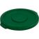 Carlisle 34101109 Green 10 Gallon Polyethylene Bronco Series Round Flat Lid 