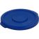 Carlisle 34101114 Blue 10 Gallon Polyethylene Bronco Series Round Flat Lid 