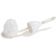 Carlisle 36238C02 White 12 Inch Flo-Pac Toilet Bowl Brush With Nylon Bristles And Cone Cap
