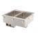 Vollrath 3640051 Drop-In Top-Mount 2-Well Manifold Drain 1000W Infinite Control Hot Food Well, 208-240V