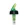 Spill-Stop 383-23 Posi-Por 2000 7/8 Oz. Neon Green Measuring Pourers With Black Collars