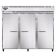 Continental 3RENSA 3-Section Extra Wide Standard Depth Reach-In Refrigerator with Full Height Solid Doors - 73 Cu. Ft.