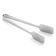 Tablecraft 4407 Silver 9" Stainless Steel Tongs
