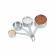 Vollrath 46589 Stainless Steel 4-Piece Straight-Sided Measuring Spoon Set