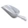 Vollrath 46890 Silver 5 oz Cast Aluminum Ice Scoop With 2 3/8" Wide x 4 3/4" Deep Bowl And Rounded Handle With Finger Grips