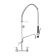 Fisher 48917 Backsplash Mounted Pre-Rinse Faucet with 12" Swing Spout and 8" Centers
