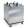 Lakeside 5406 Non-Heated Mobile Enclosed Four Stack Dish Dispenser for 5 7/8" to 6 1/2" Plates